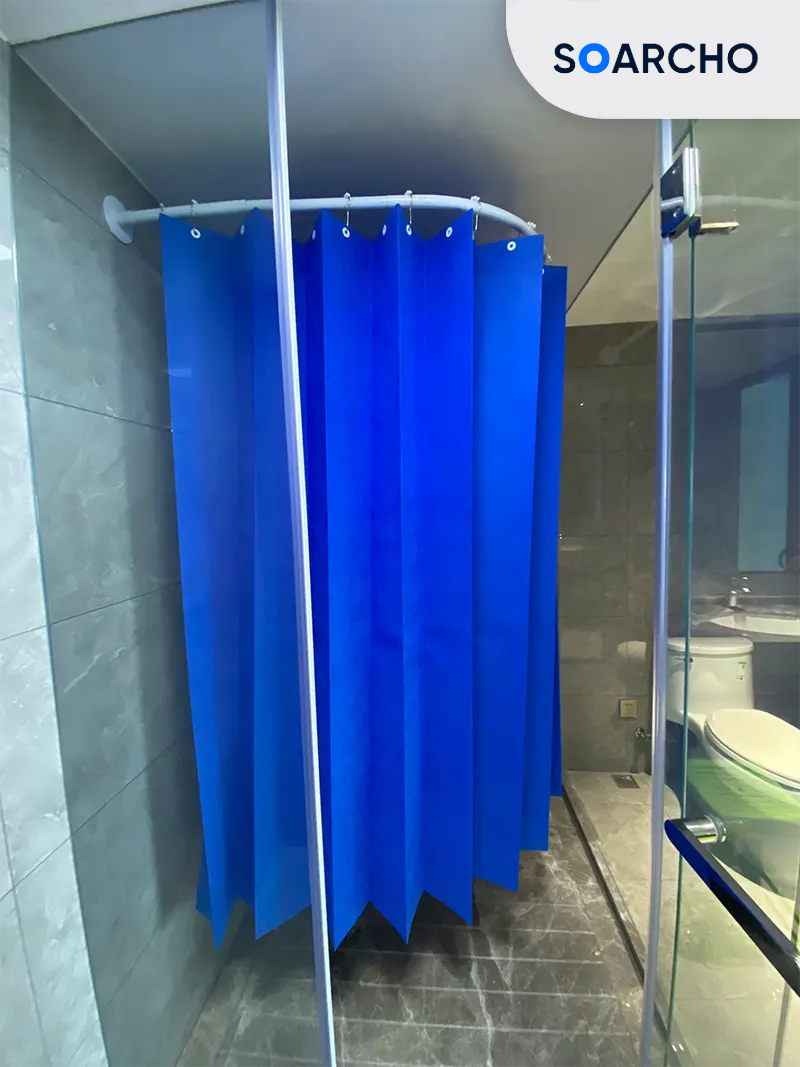 Bathroom Textile Fabric Polypropylene Shower Curtain