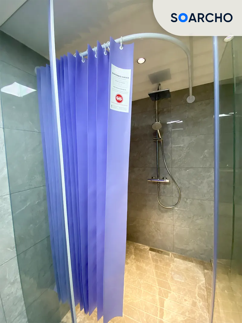 Shower Curtain Disposable Bath Curtain