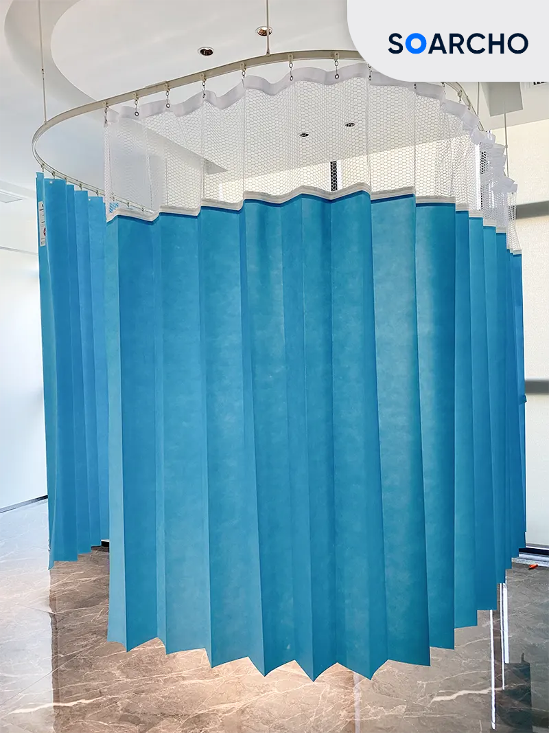 Zipper Mesh Hospital Disposable Curtains