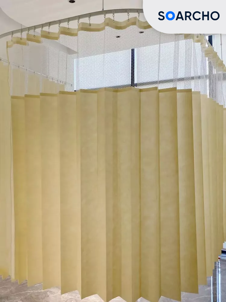 FR Mesh Top Disposable Curtain